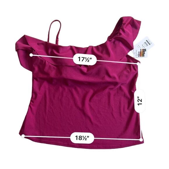 TIME AND TRU fuchsia tank top size L - Picture 4 of 6